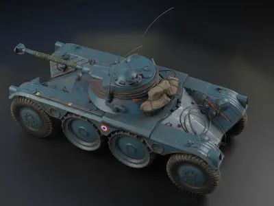 Panhard EBR 90 PBR Model 3D model