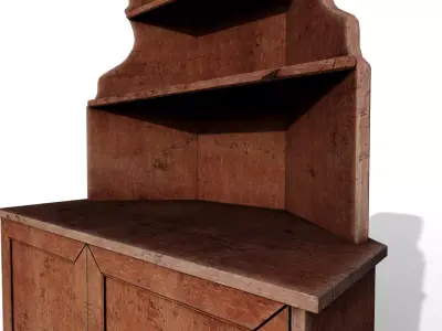 abandoned Shelf Low-poly 3D model