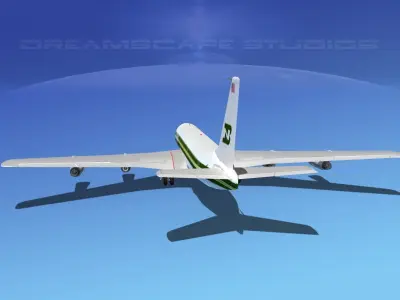 Boeing 707 BAX Global 3D model