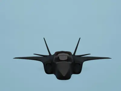 Lockheed Martin F-35 Lightning II Low-poly 3D model