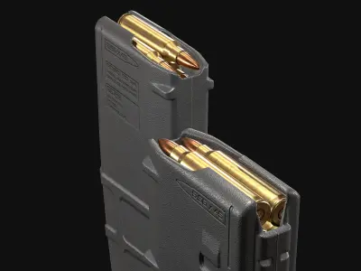 AR-M4 - Magpul Pmag Magazine Low-poly 3D model