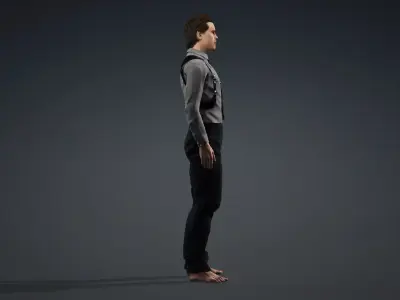 Realistic Police Officer 3D Character 3D model