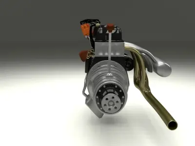 Mercedes 300SL Engine 3D model