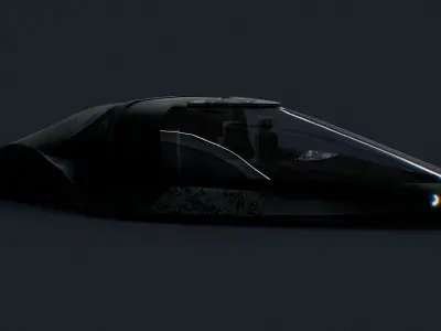 Sci Fi Flying Vehicle 3D model