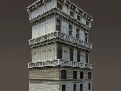 Aparmtnet House 162 Low-poly 3D model