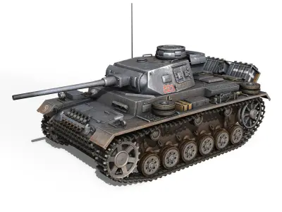 PzKpfw III - Ausf J - 523 3D model