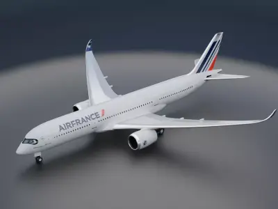 Airbus A350-900 XWB Airfrance Livery 3D model