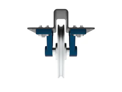 Pulley brass 3D model