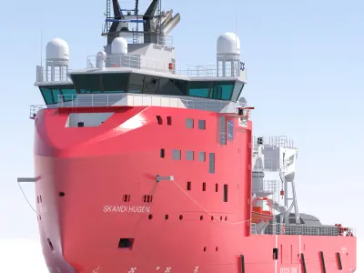 Multi Role Vessel Skandi Hugen 3D model