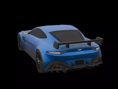 Aston Martin Vantage 2021 F1 - Full color multicolor 3d Print 3D print model