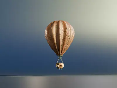 AIR BALLOON Low-poly 3D model