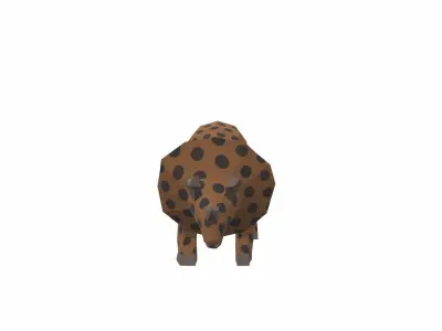 Dinosaur Triceratops - 03 Low-poly 3D model