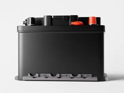 Car Battery or Lead Acid Battery or Solar Battery Low-poly 3D model