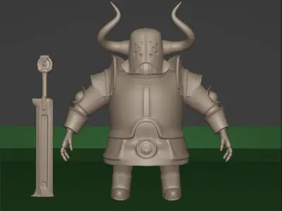 Gladiator Knight Warrior 3D model
