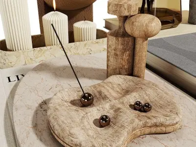 Decorative set 005 Free 3D model