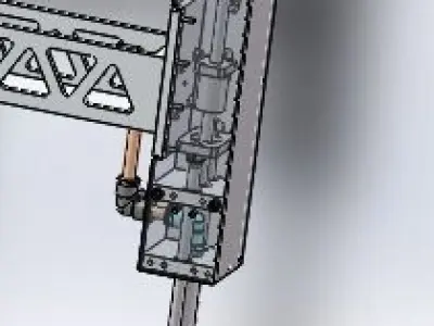 Cantilever laminate mechanism 3D model