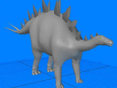 Tuojiangosaurus Dinosaur 3D model