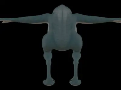 Reptile Monster Free low-poly 3D model