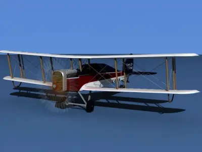 Airco DH-4 London Air Transport 3D model