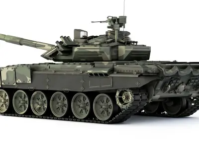 Tank T-72B3 2012 3D model