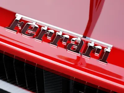Ferrari lettering 3D model