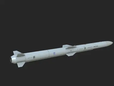 Chinese PL15 PL-15 BVR air-to-air missile Low-poly 3D model