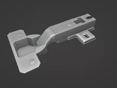 furniture hinge Free low-poly 3D model