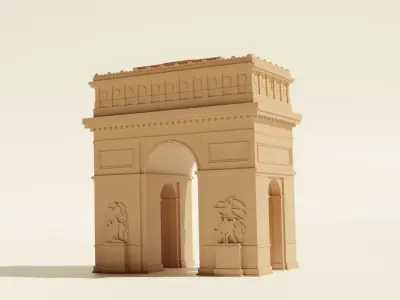 Arc de Triomphe 3D print model