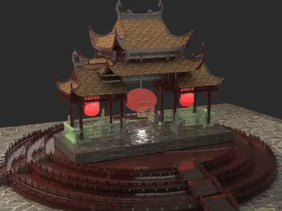 Chinese gate  3D model