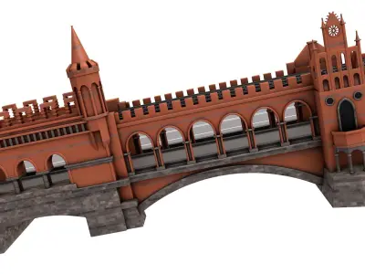 Oberbaum Bridge 3D model