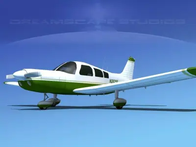 Piper PA-28-235 Cherokee  V05 3D model