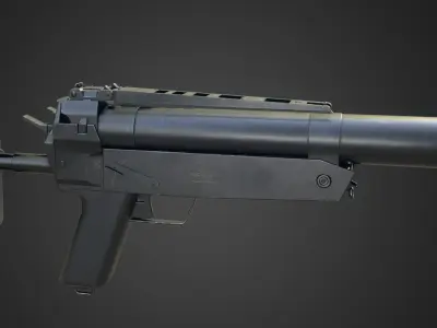 HK69A1 Grenade Launcher Low-poly 3D model