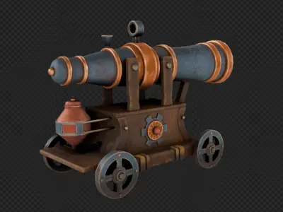  Pirate Cannon 3D model