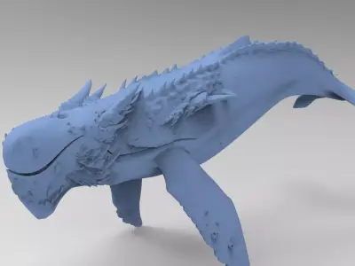Dinosaur Whale 3D model