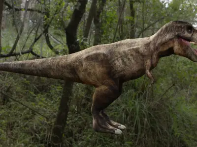 T-Rex Rigged 3D Model Low-poly 3D model