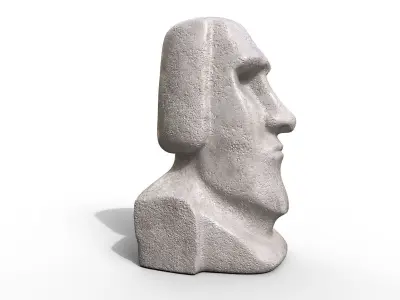 Moai Statue Low-poly 3D model