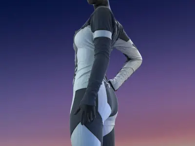 Realistic 3D Models Of Female Sci-Fi Suits 3D model