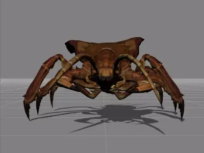Centipede Animal Low-poly 3D model