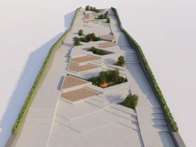 park-public park-Private Park Landscape 3D model