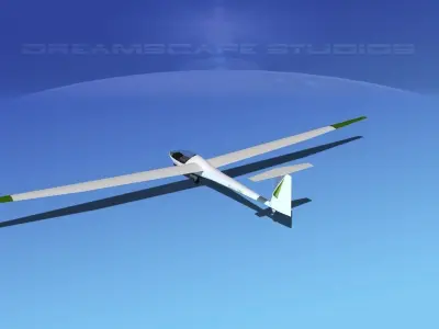 Glaser Dirks DG-200 15-metre Sailplane V06 3D model