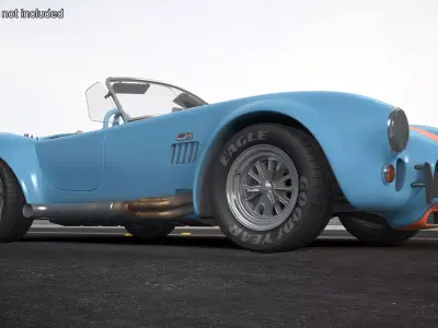 Shelby Cobra Blue 3D model
