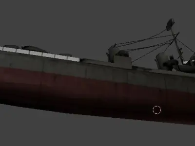 Fletcher Class Destroyer 3D model