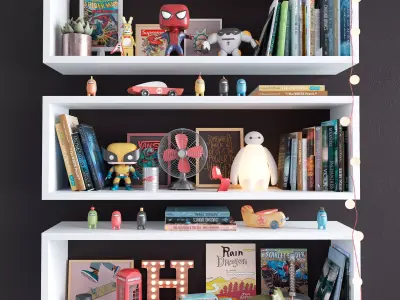 Teenage Decor Set 3D model