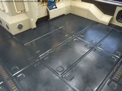 Sci-fi Big Floor Panel PBR 3D model
