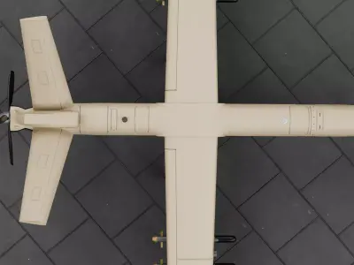 HESA Shahed-129 UCAV - The IRANIAN PREDATOR Low-poly 3D model