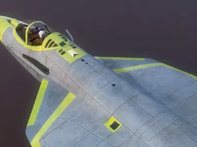 Sukhoi Su-57 Sukhoi PAK FA Multi-role heavy Fighter I-21 3D model