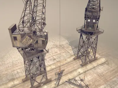 Crane STOTHERT-PITT livery ver-1 Low-poly 3D model