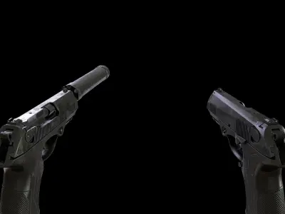 SBG Weapons - Complete Set Low-poly 3D model