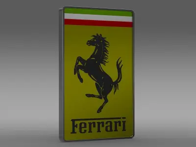 Ferrari front logo 3D model