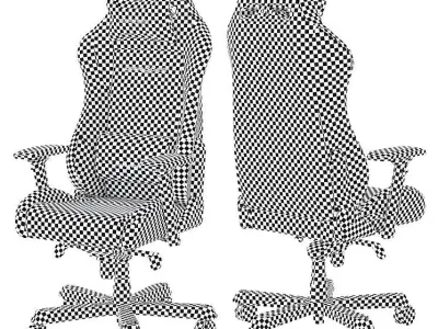 Gaming chair DXRacer OH 3D model